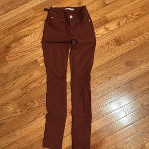 Dark Red skinny jeans